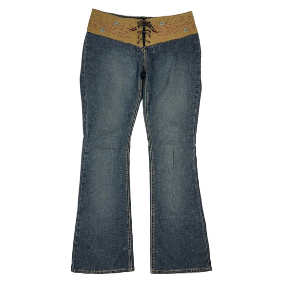 Dollhouse Jeans Vtg Y2k Low Rise Flare Jeans Denim Dollhouse Sz 3 X